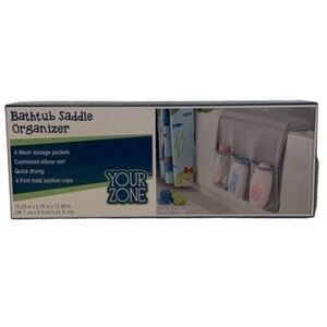 NIB. YOUR ZONE Bathtub Saddle Organizer